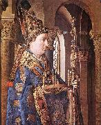 EYCK, Jan van The Madonna with Canon van der Paele (detail) sd china oil painting artist
